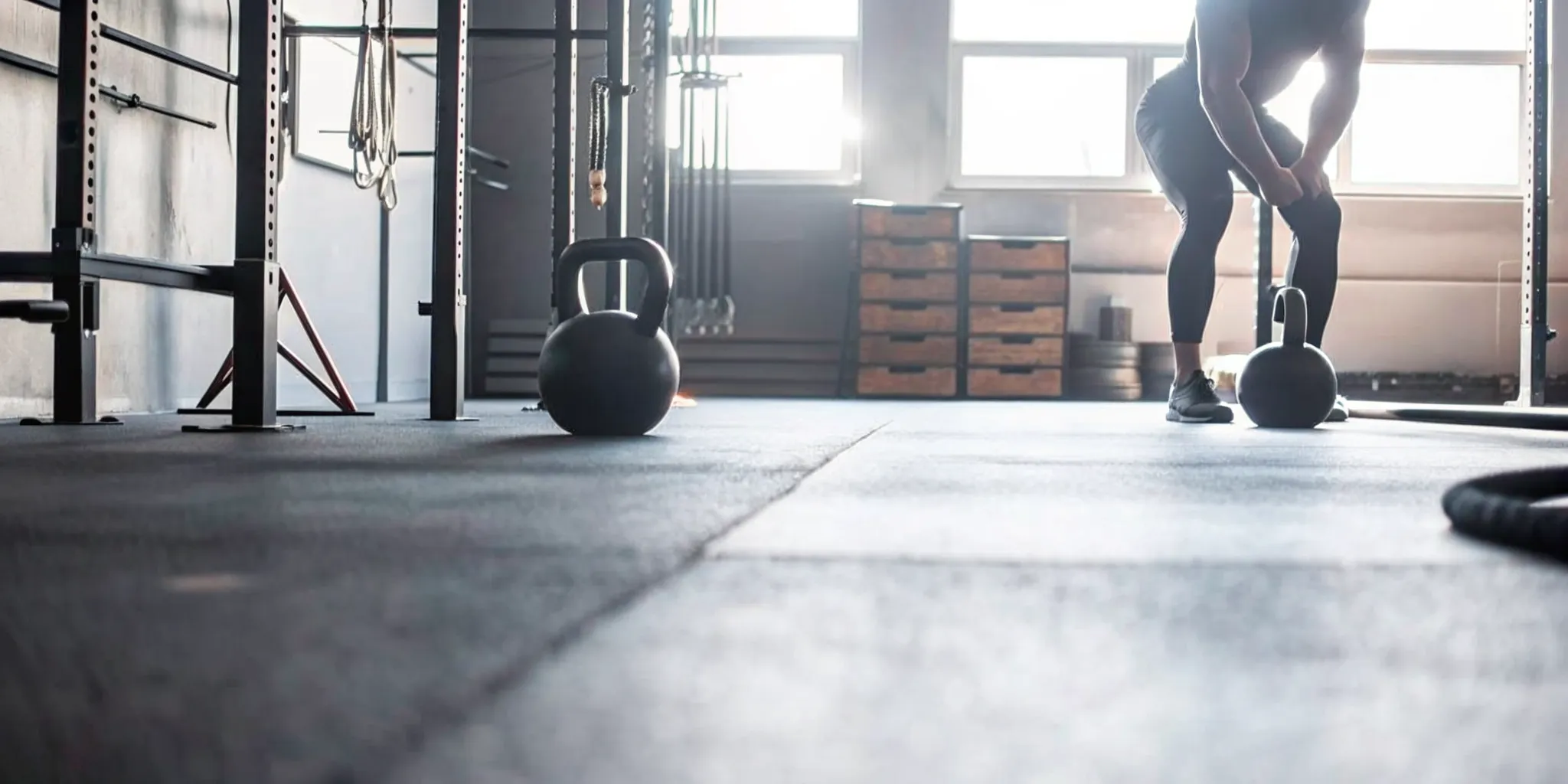 Kettlebell swing form during a kettlebell classes NYC group workout