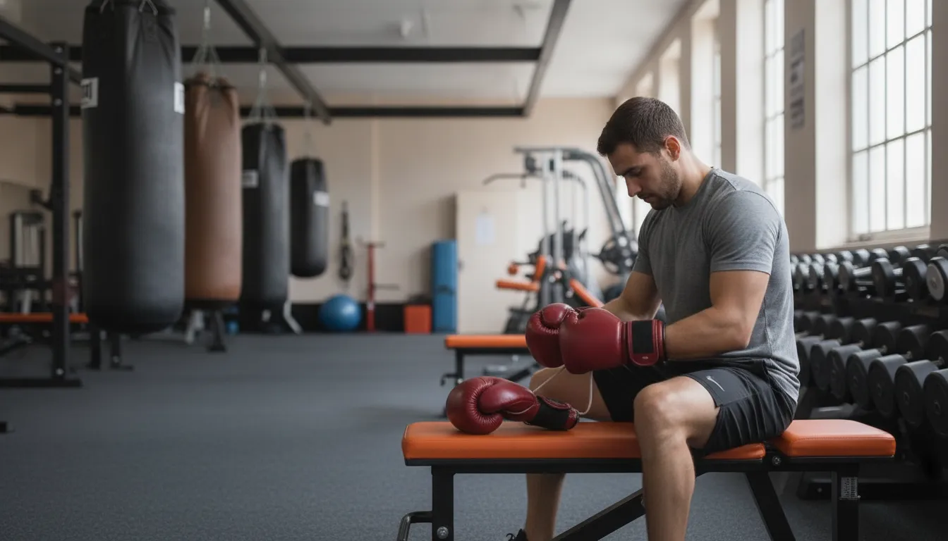 Beginner kickboxing classes with gloves and coached form