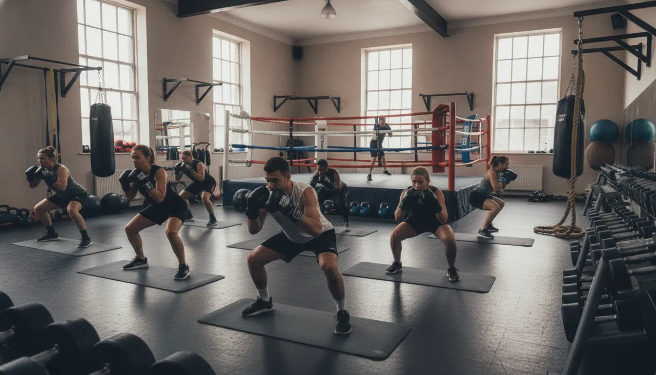Kickboxing classes combining cardio and strength training