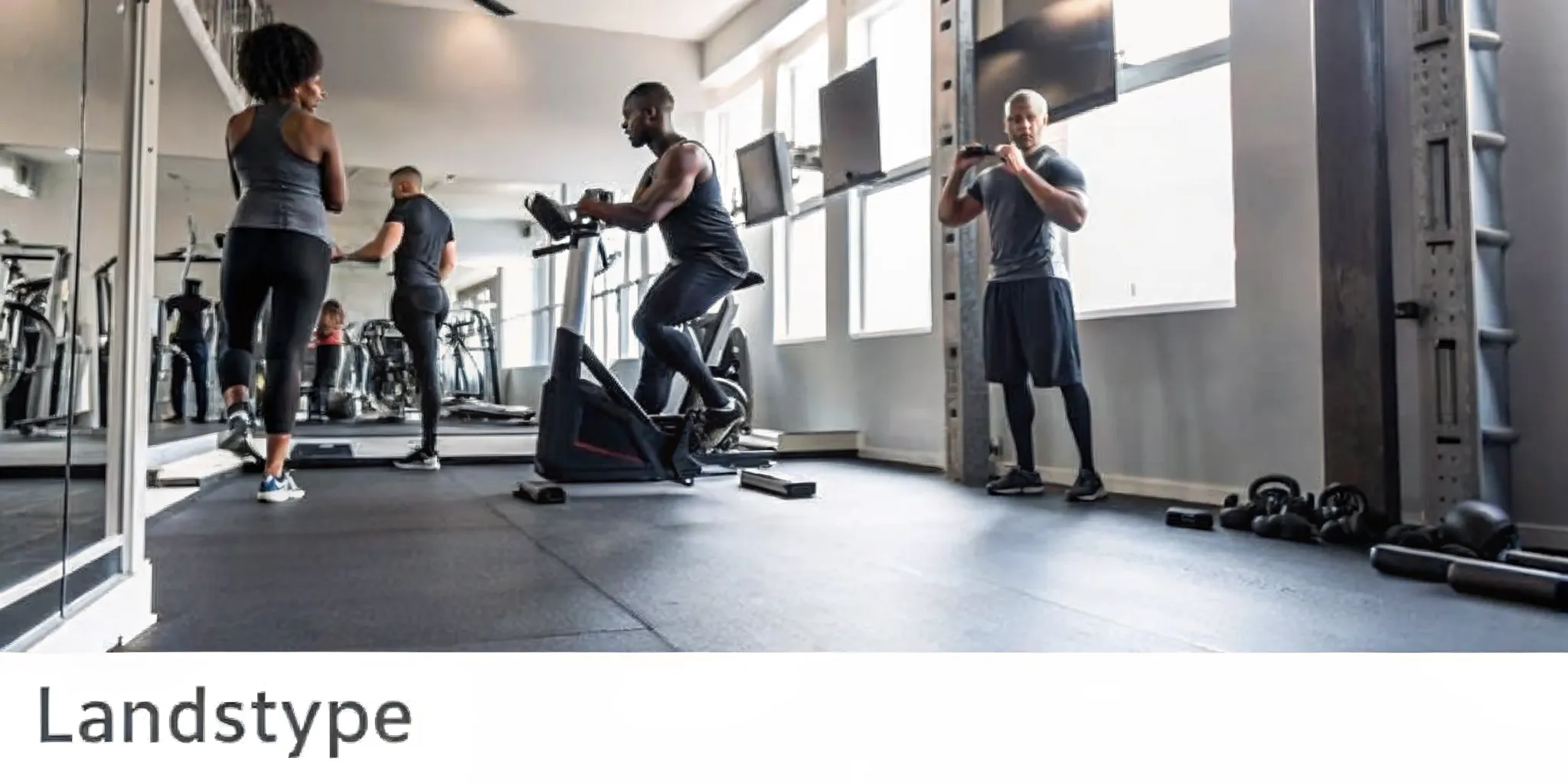 Group of people participating in a high-energy fitness class at a modern Brooklyn gym