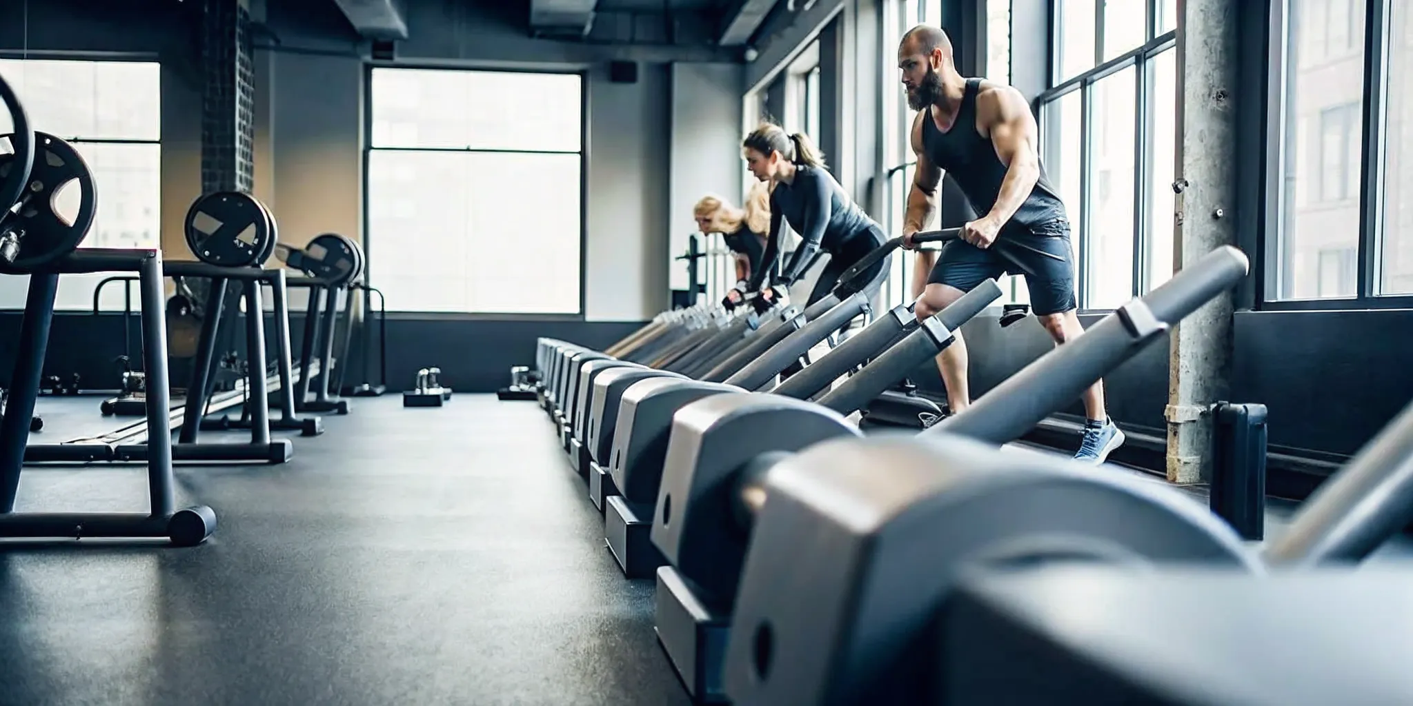 Best gym near Flatiron for group fitness classes training floor