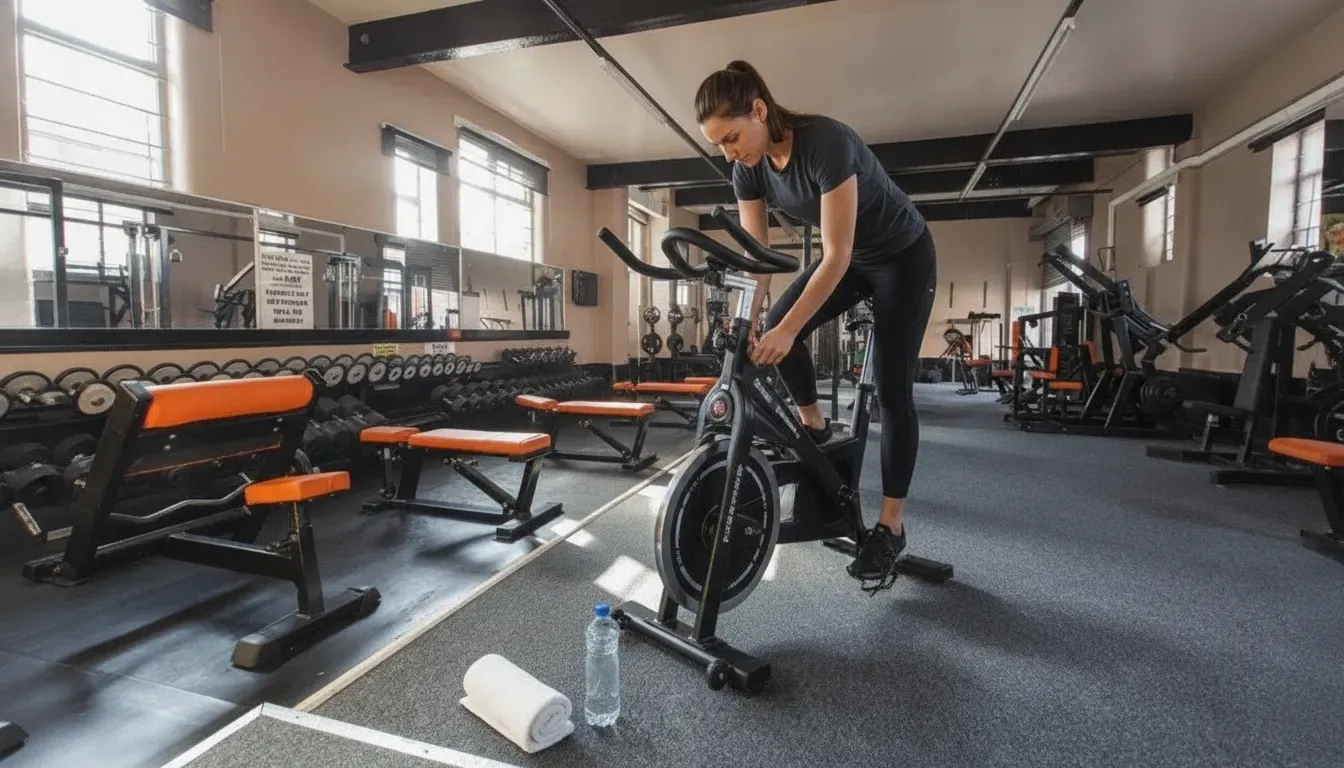 Moisture-wicking clothing for a comfortable spin class
