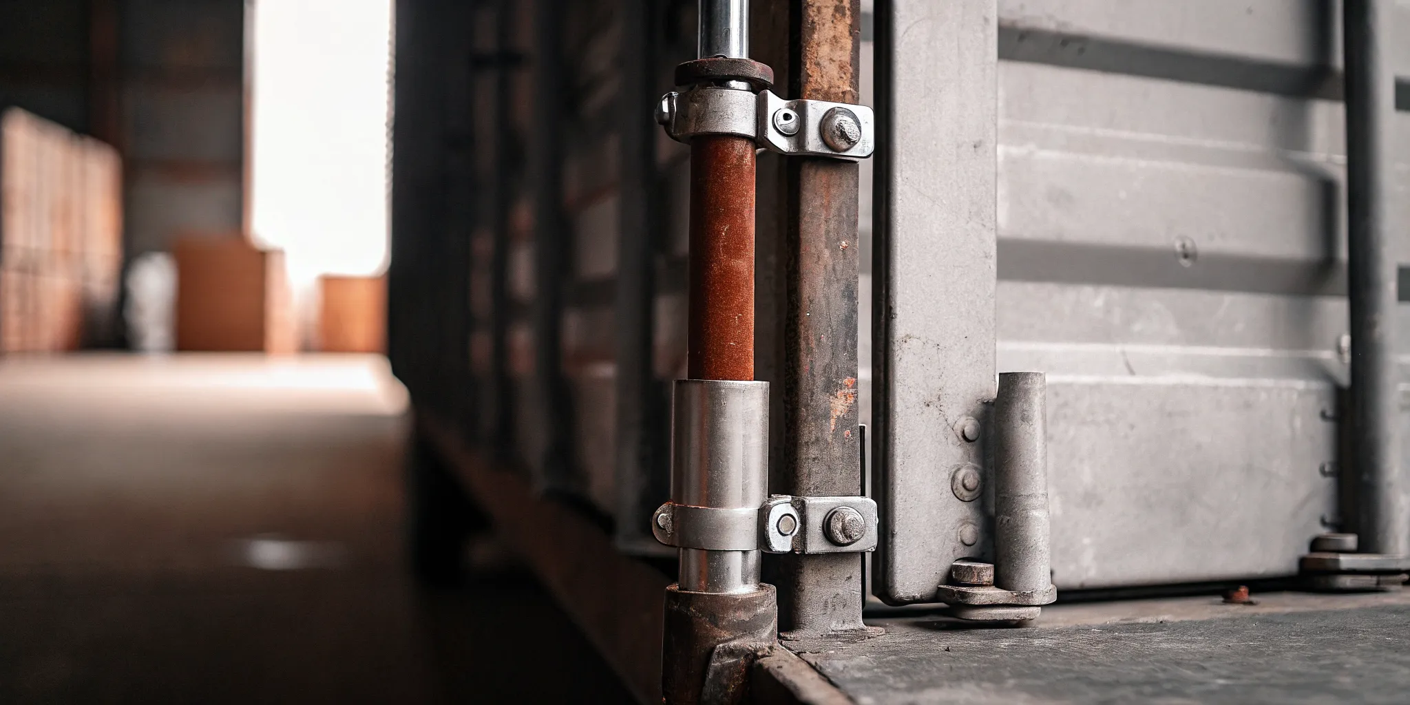 ISO 17712 high-security bolt seal on a cargo container