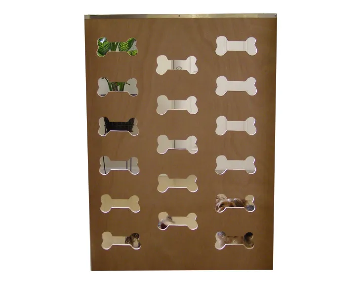 Dog-bone style barn dog gate from Armour Horse Stalls