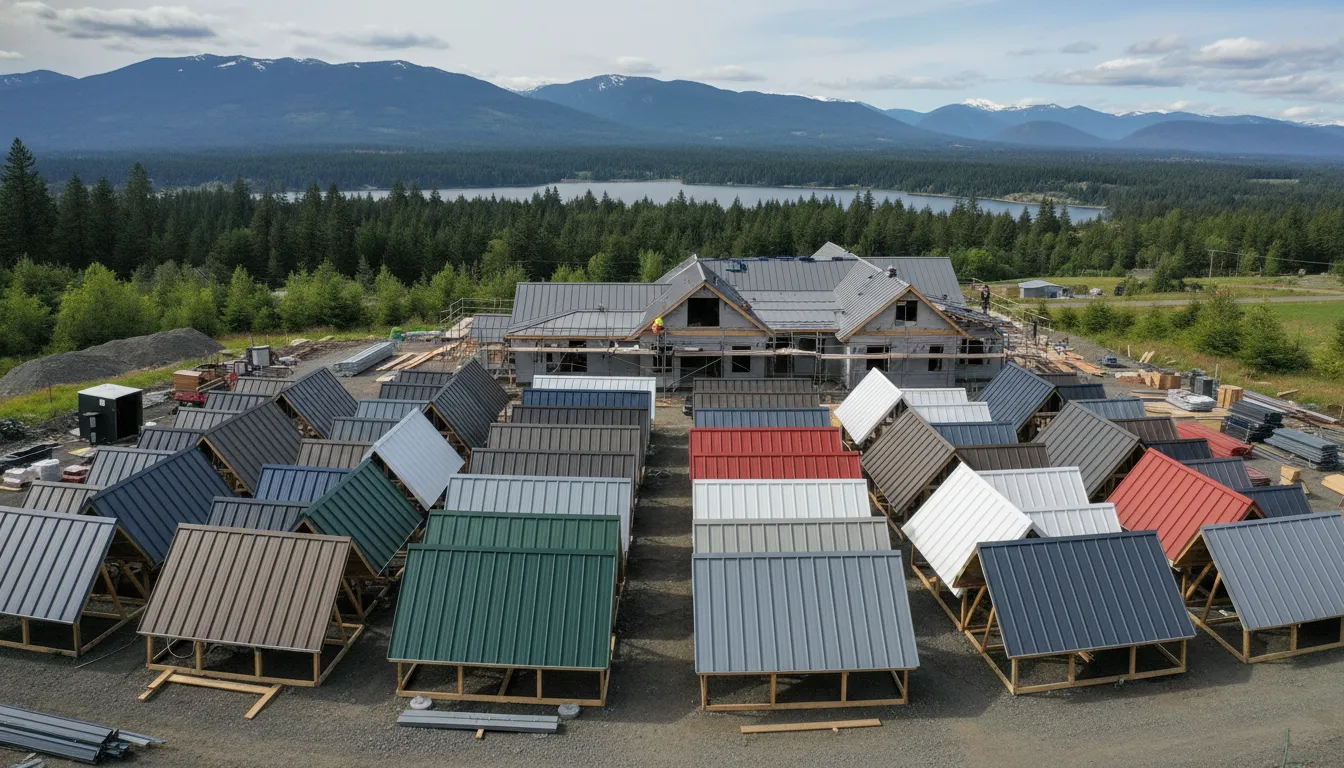 Metal roofing materials and profiles for a Washington home