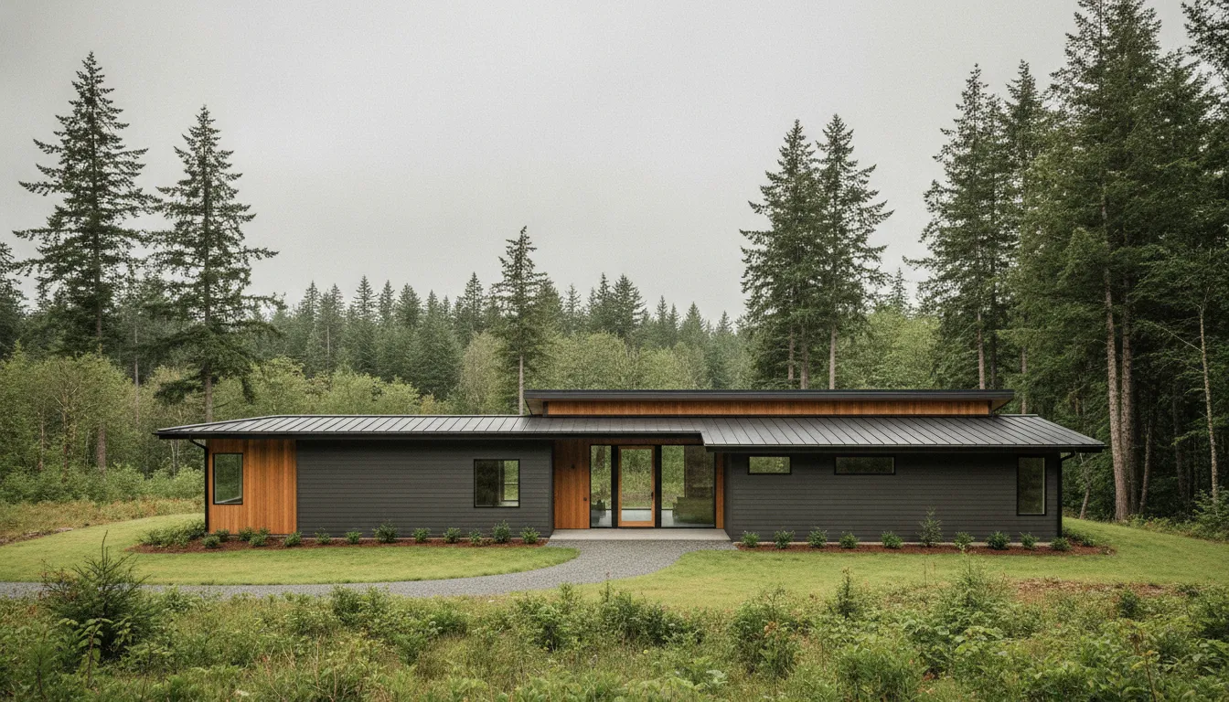 Washington home with refreshed siding and a clean roof in a Pacific Northwest setting