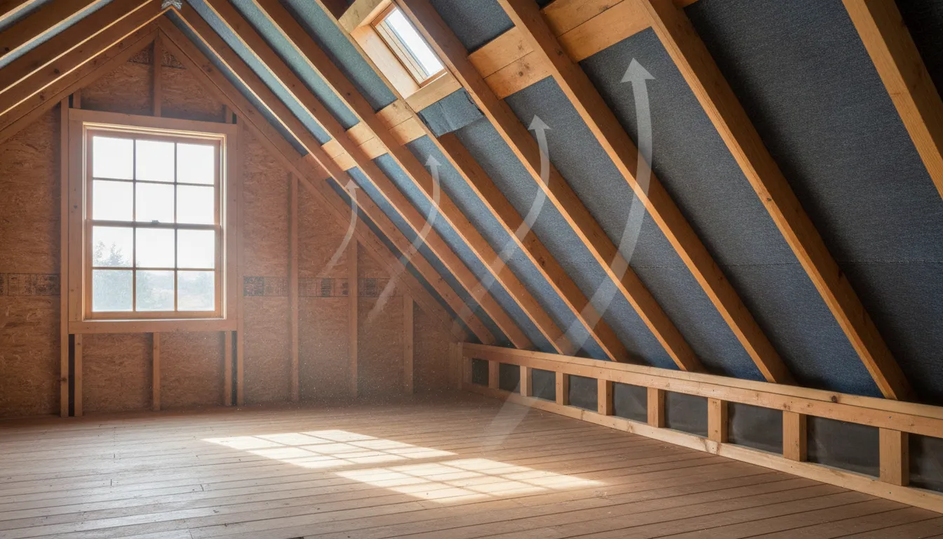 Balanced attic and roof ventilation in a Pacific Northwest home
