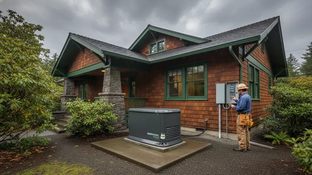 Backup generator installation cost planning for an Oregon home