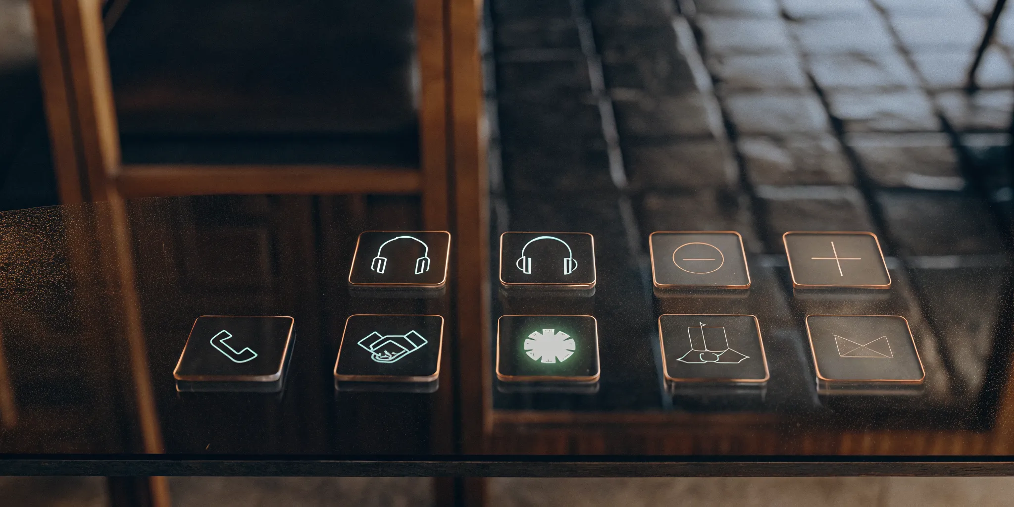 First call resolution best practices shown as illuminated icons on a modern display.