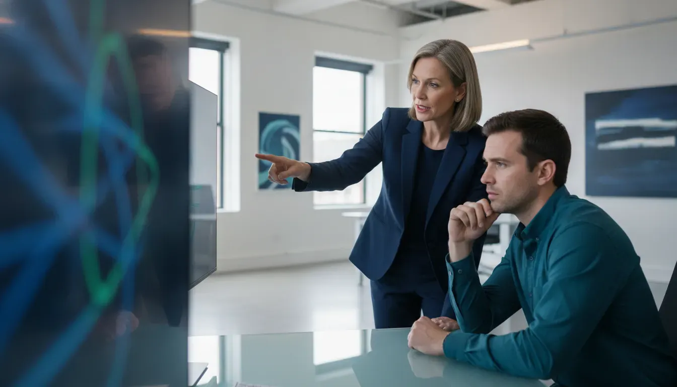 Insurance claims operations leaders reviewing automated claims processing controls