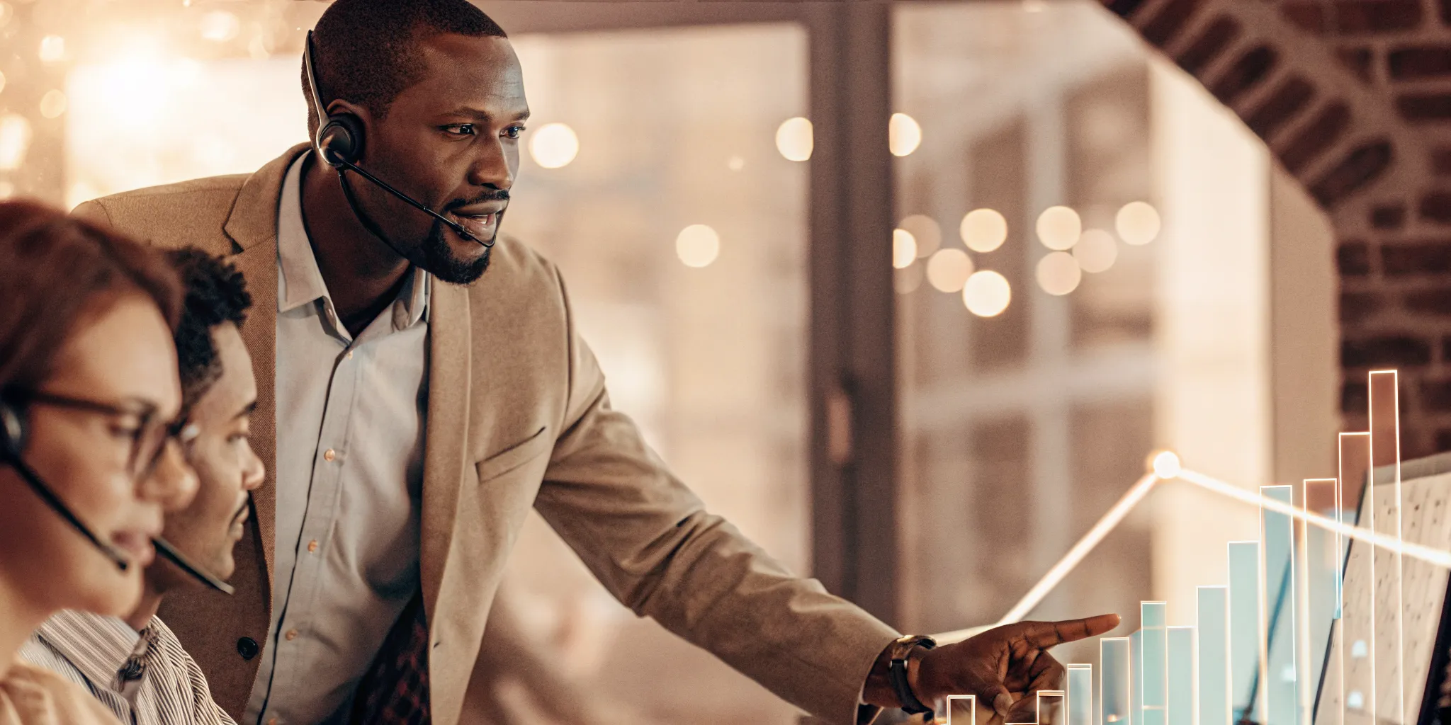 Contact center leader turning QA analytics into targeted coaching