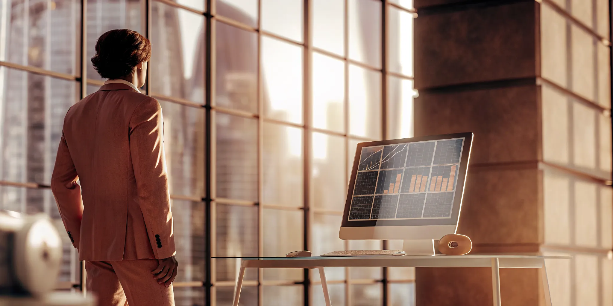 A manager reviewing the features of an agent performance and rewards platform.