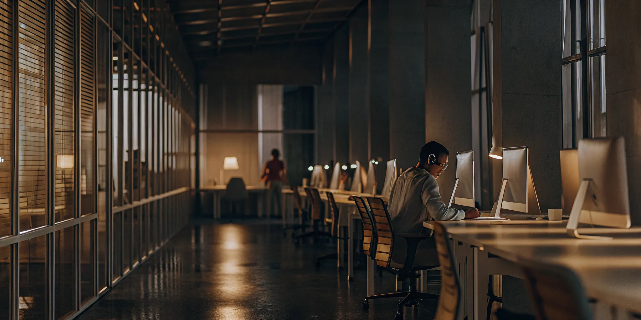 Call center agents using robotic process automation to improve efficiency and customer service.