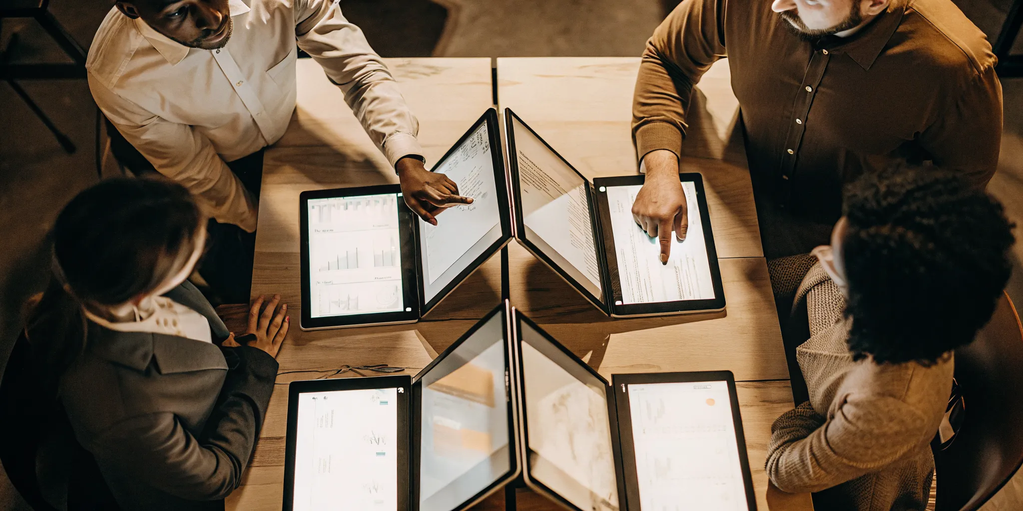 Contact center operations leaders reviewing a knowledge governance workflow