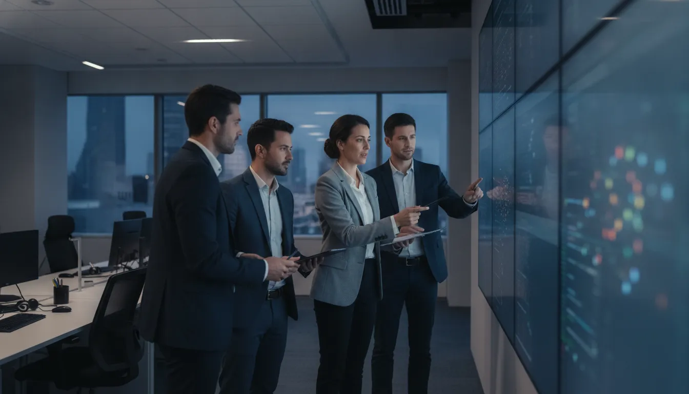 BPO operations leaders reviewing connected performance signals