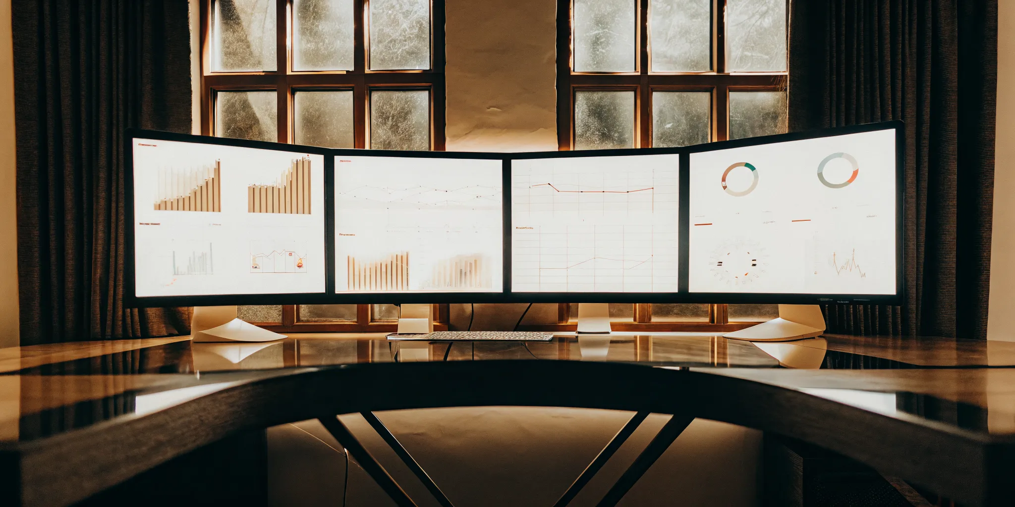 Dashboards for call center quality monitoring software showing agent performance metrics and reports.