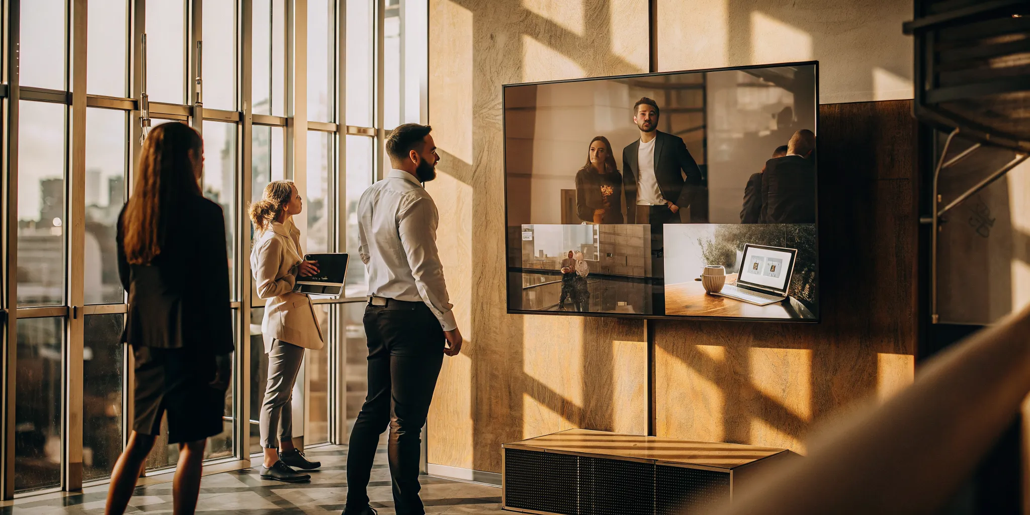 Team reviewing performance data on an agent onboarding and training platform.