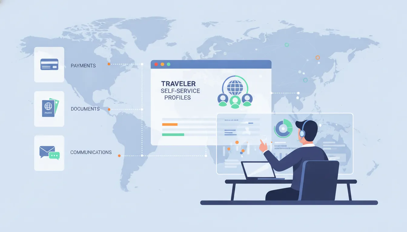 Connected traveler self-service portal for tour operators