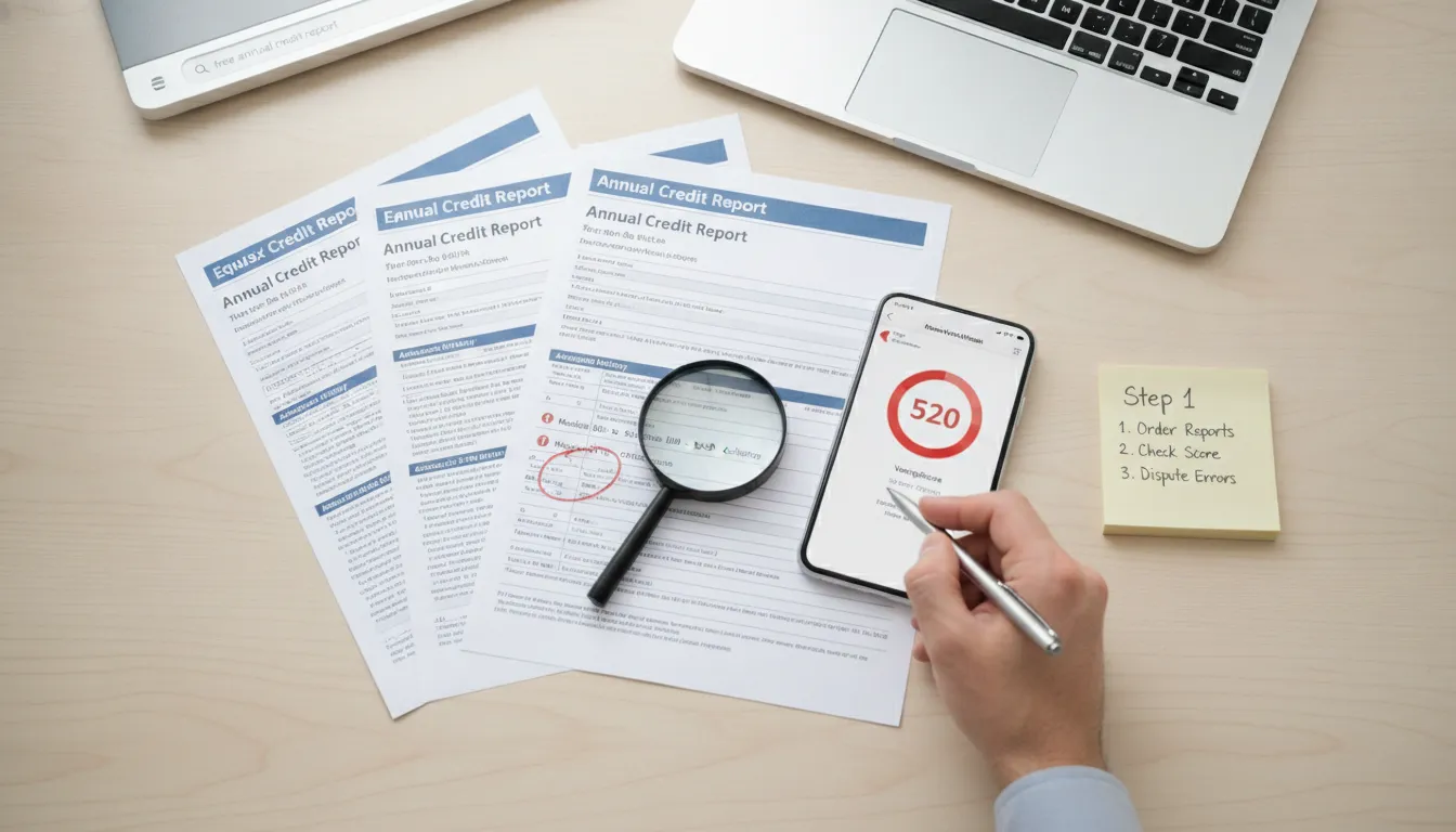 Step-by-step process showing how to get approved for a car loan with bad credit