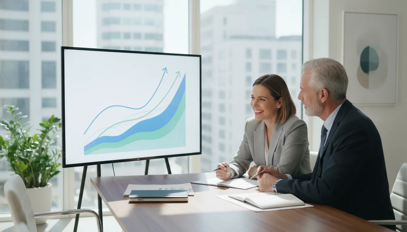 Business owner and advisor reviewing readiness for higher business credit tiers