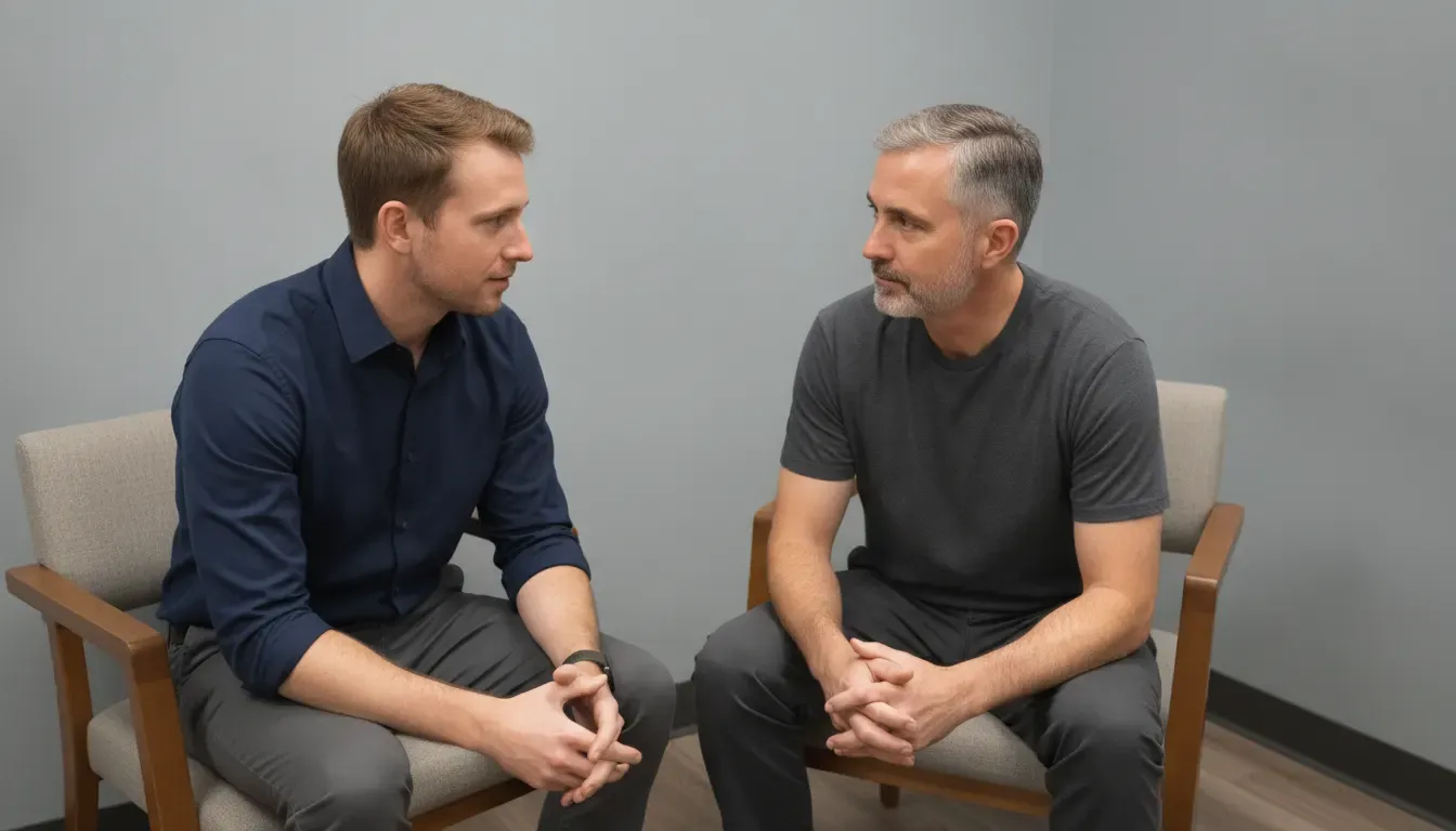 Patient and primary care provider discussing health goals during a consultation