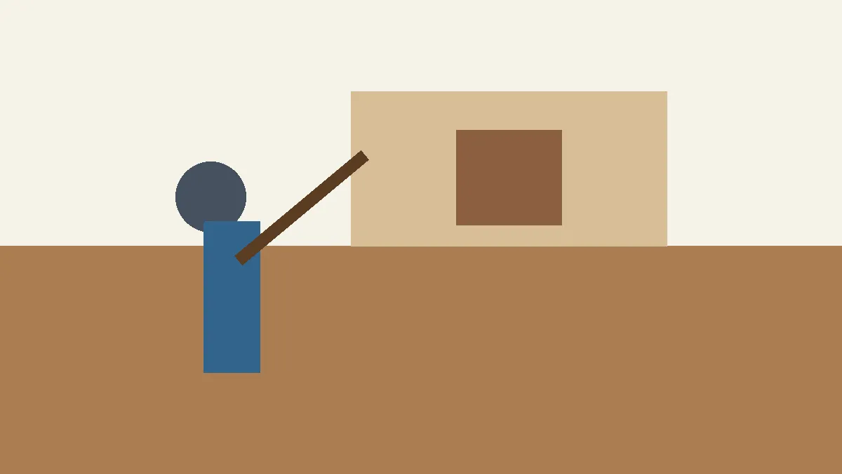 Painter rolling an interior wall evenly beside a finished corner