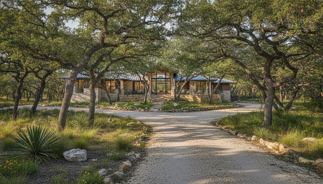 Custom home on a wooded Bulverde Texas Hill Country lot