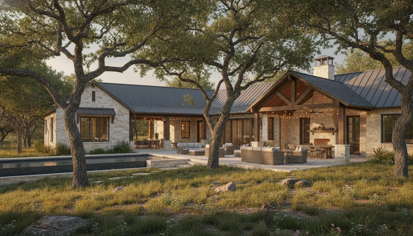 Custom home on a wooded Texas Hill Country lot near Spring Branch