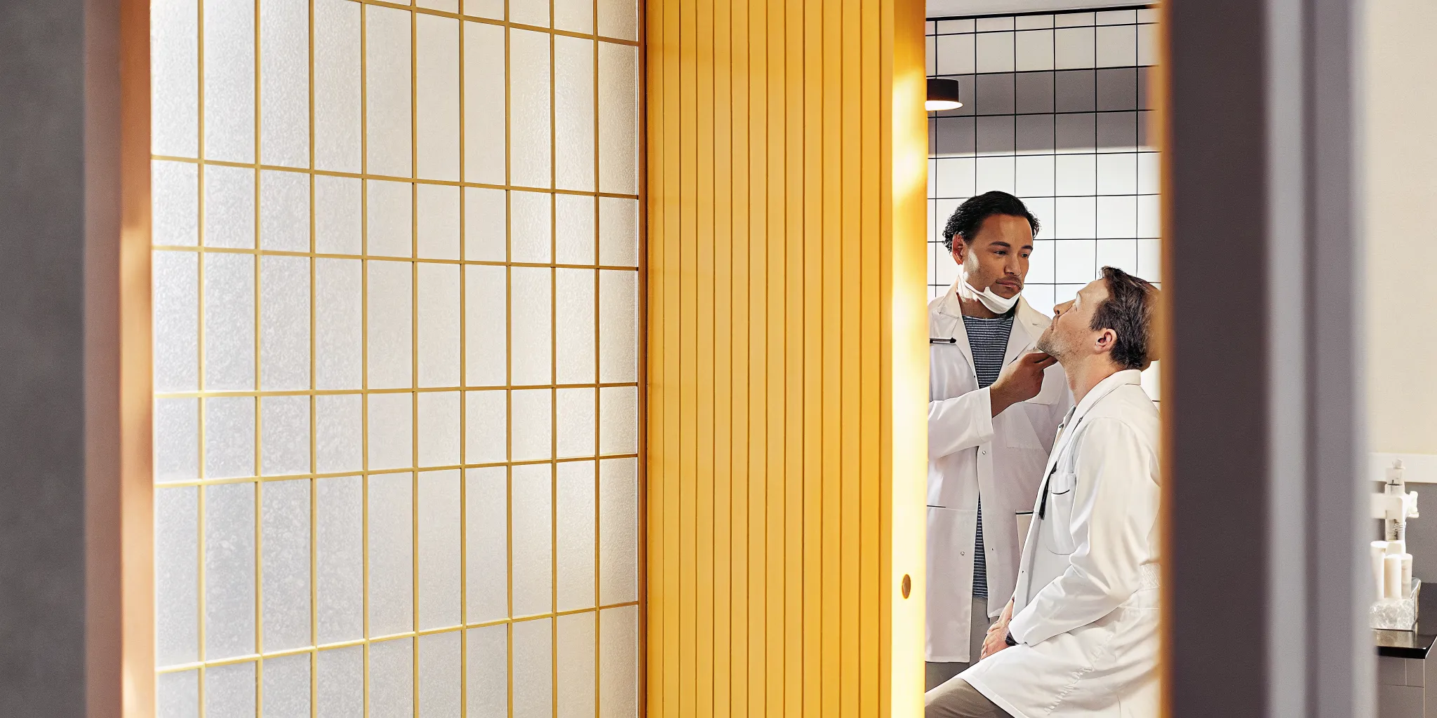 Physician discussing a personalized beard transplant treatment plan