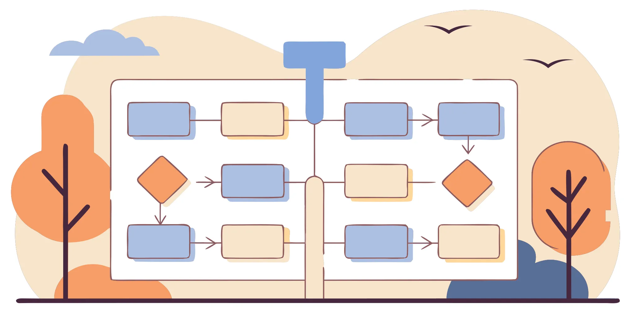 Flowchart showcasing medical billing optimization and credentialing revenue growth