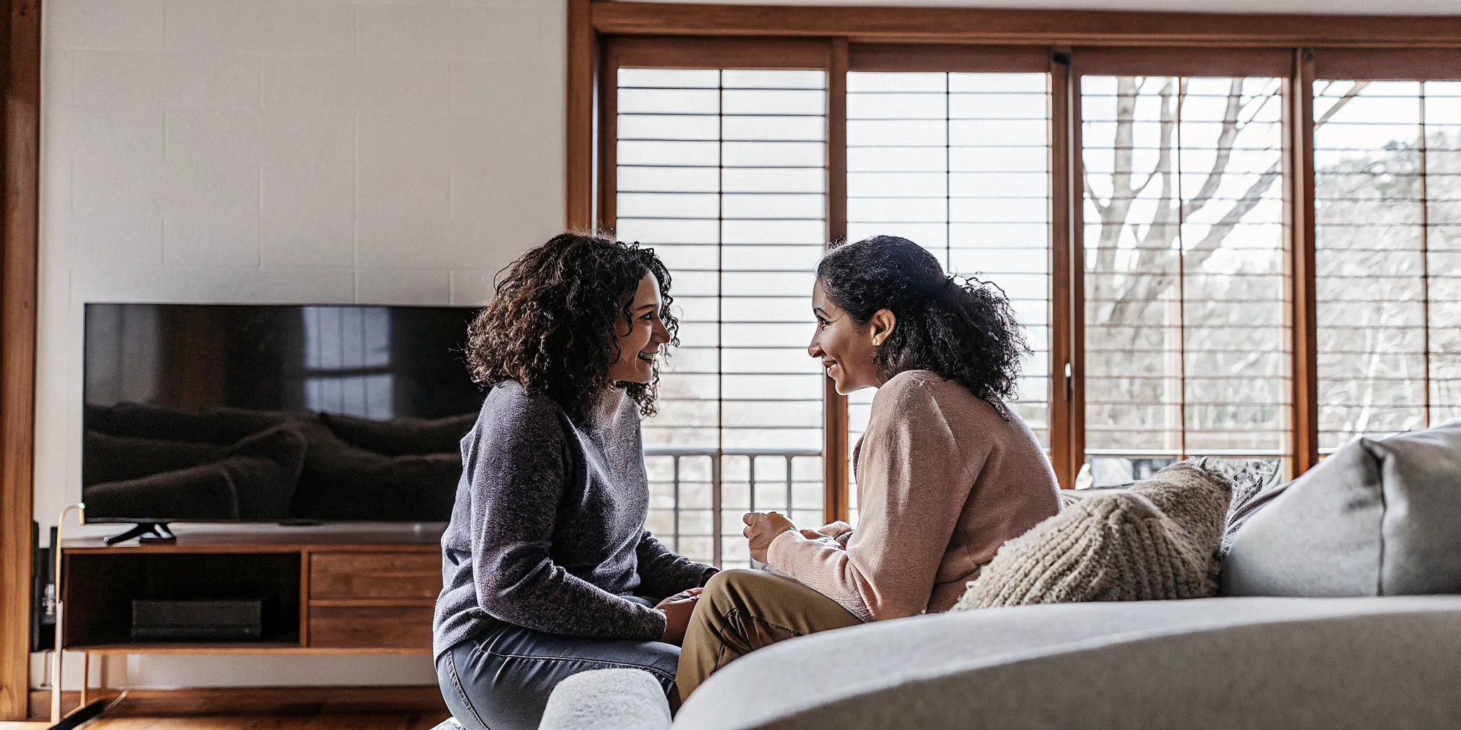 Family members discussing high-functioning addiction signs with compassion