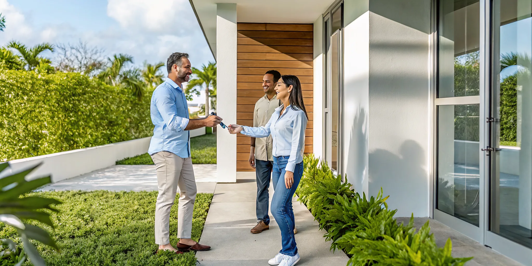 Florida homebuyer receiving keys after planning cash to close