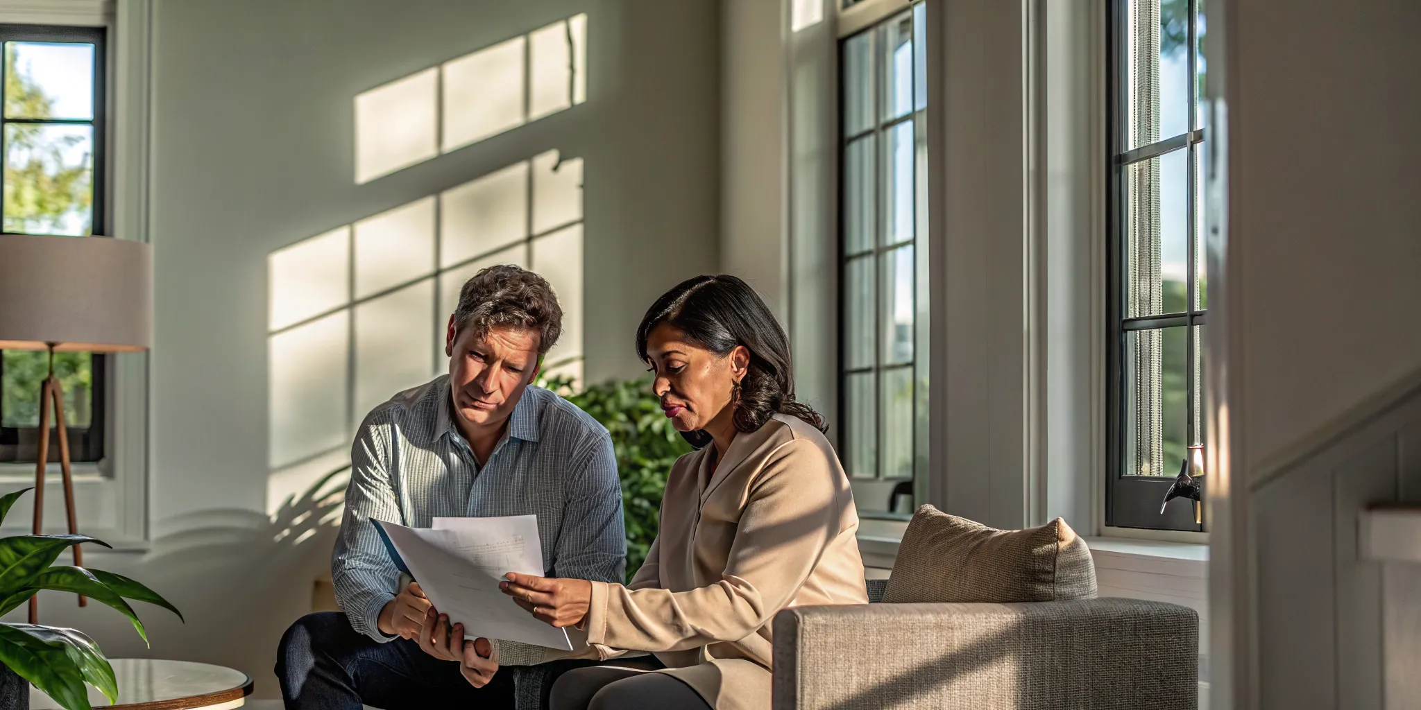 International buyer organizing identity income and asset documents for a Florida mortgage