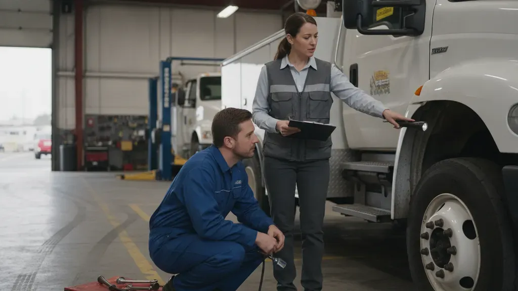 GSA fleet management maintenance inspection of a government service vehicle