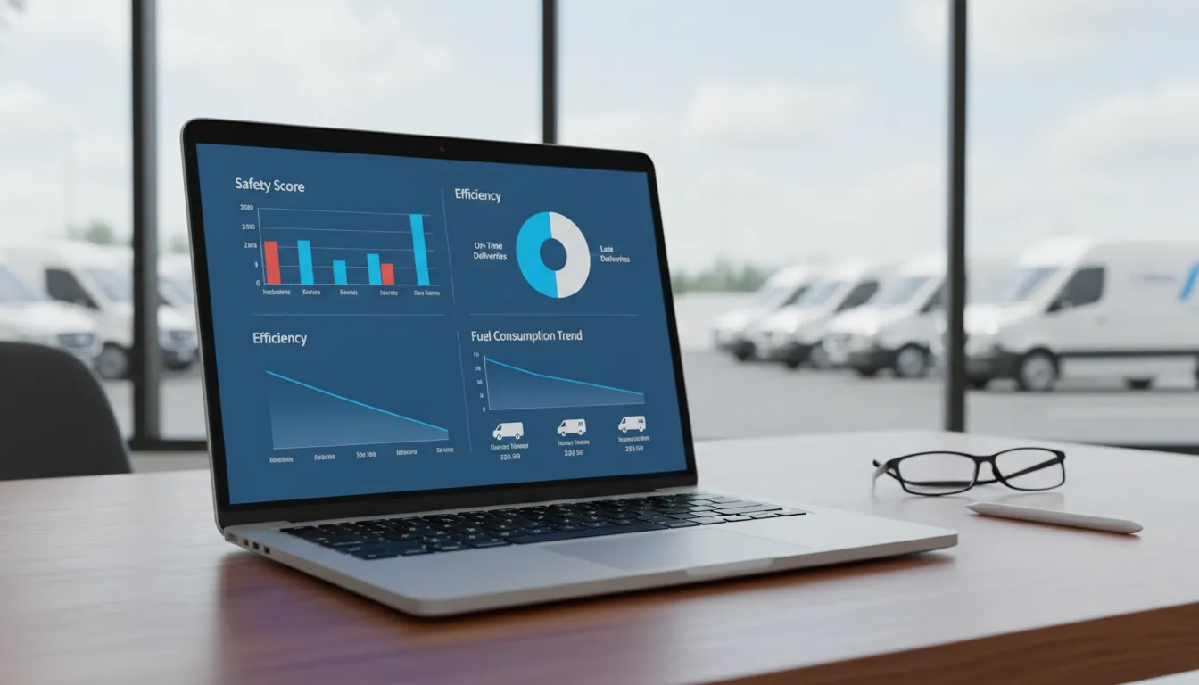 Fleetistics driver scorecards dashboard for fleet safety coaching