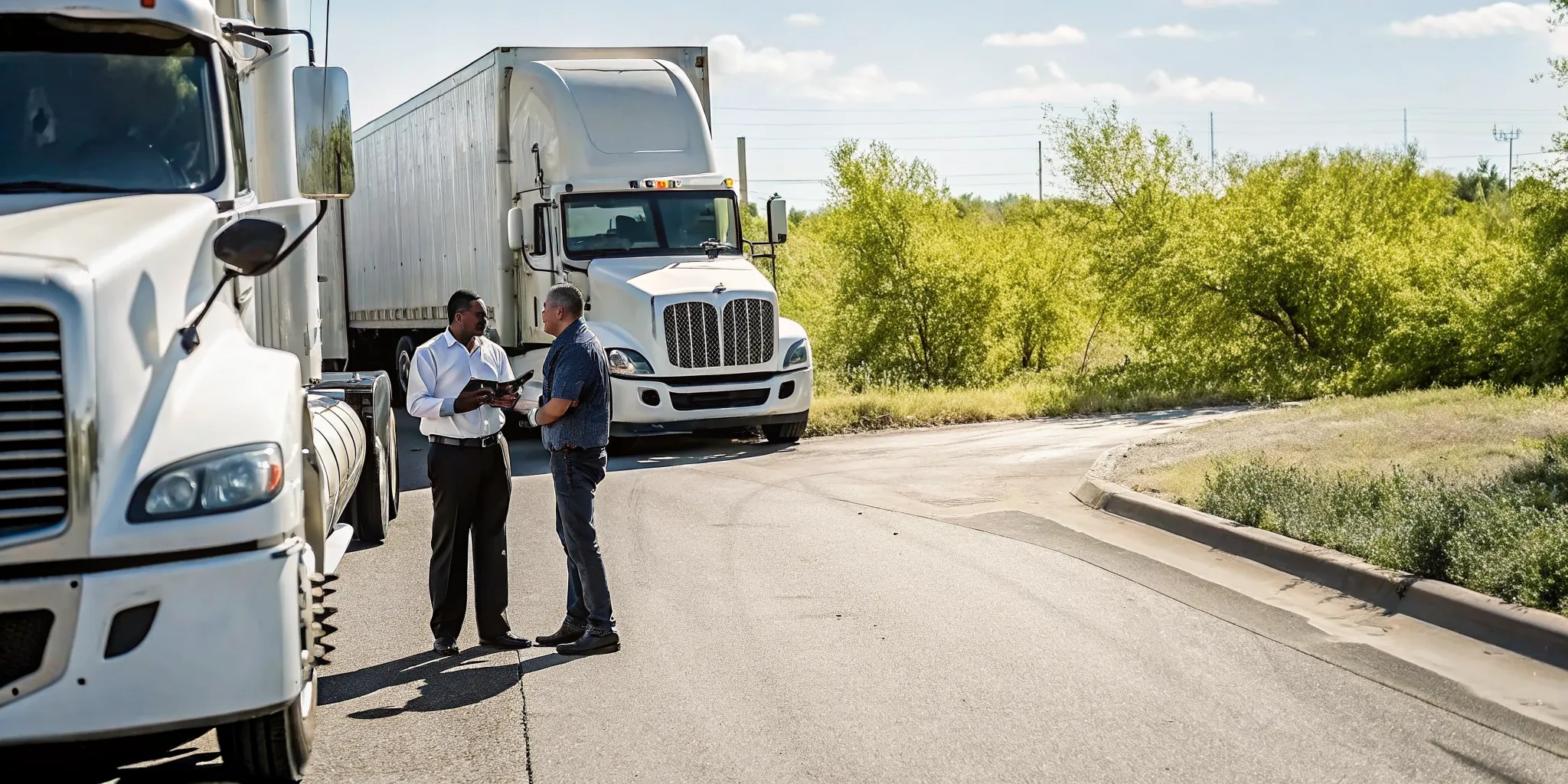 Fleet manager coaching a professional driver on safer habits