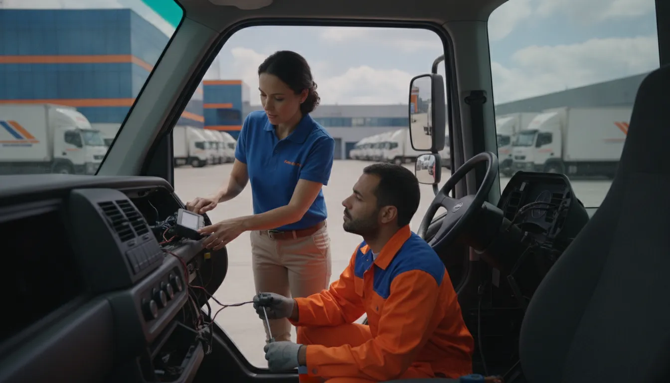 Fleet manager planning a GPS telematics deployment