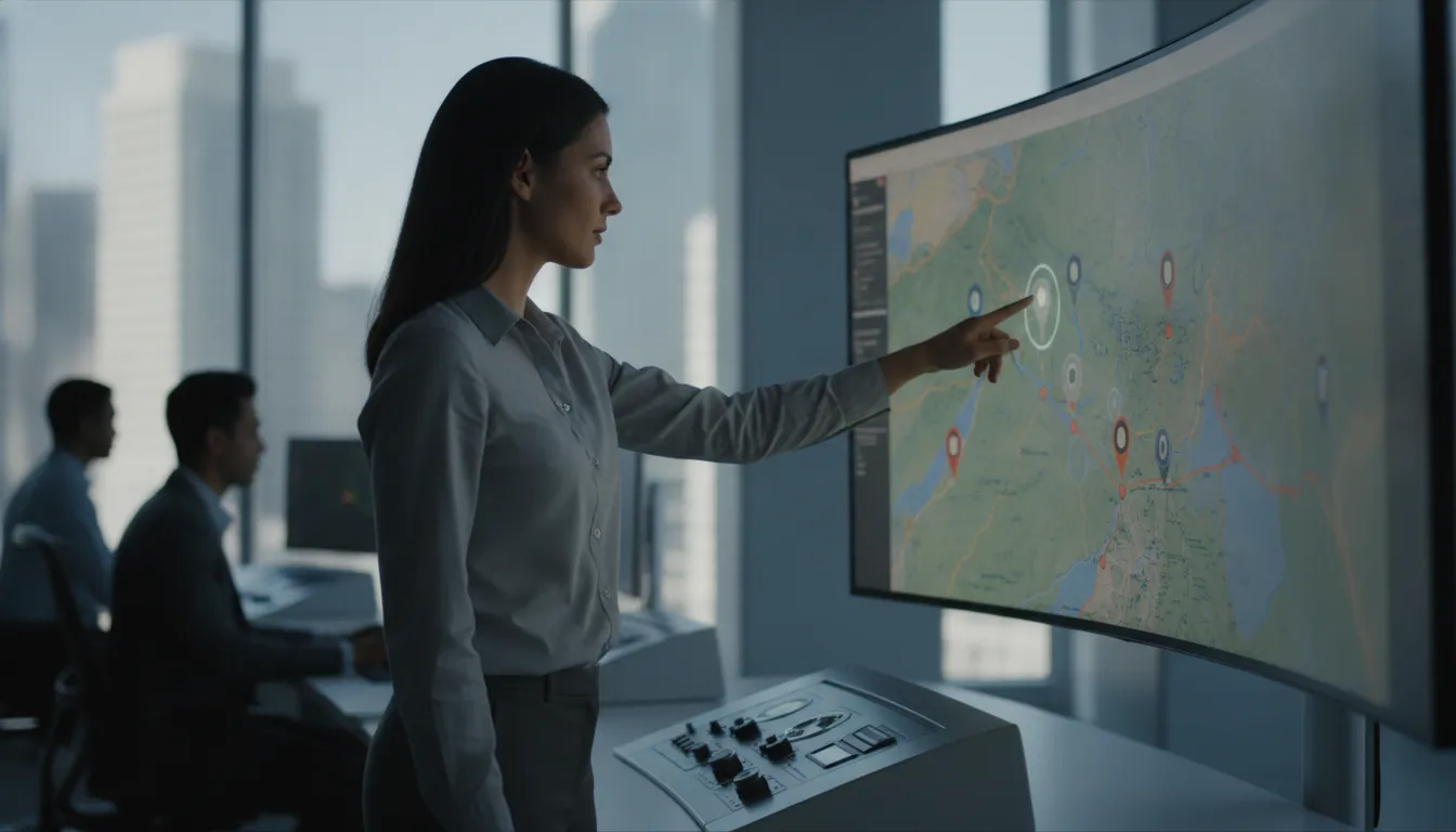 Fleet GPS tracking for HVAC companies showing a service van on a mapped route