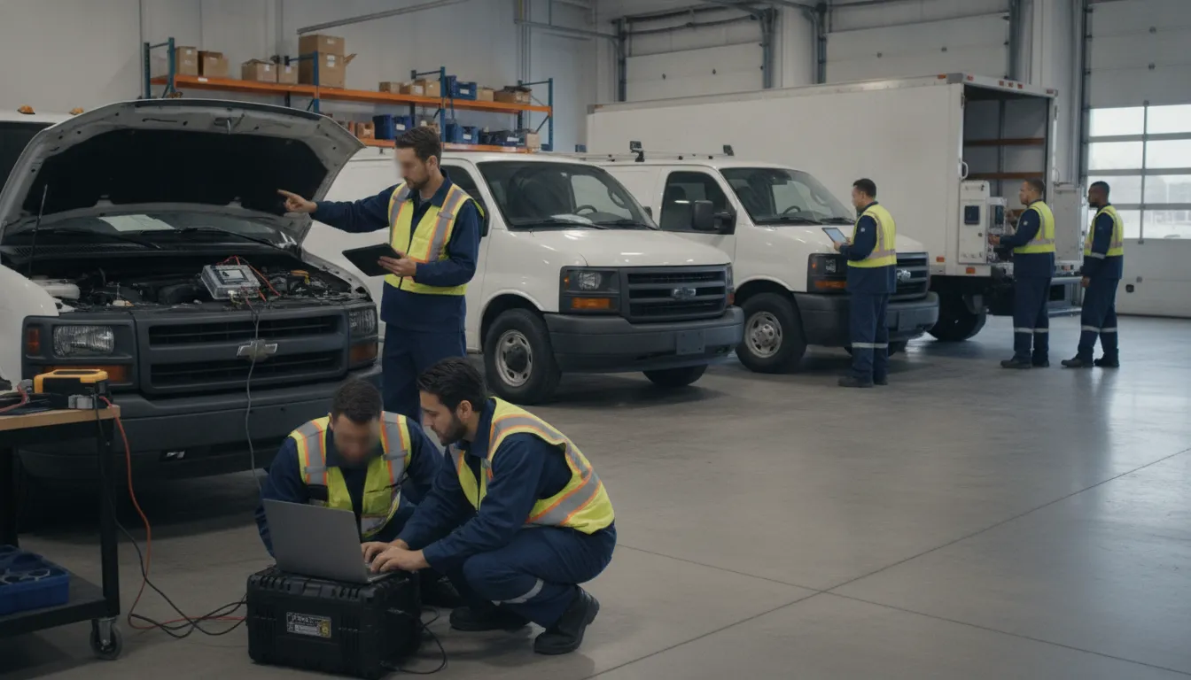 Fleet operations team testing a fleet management platform