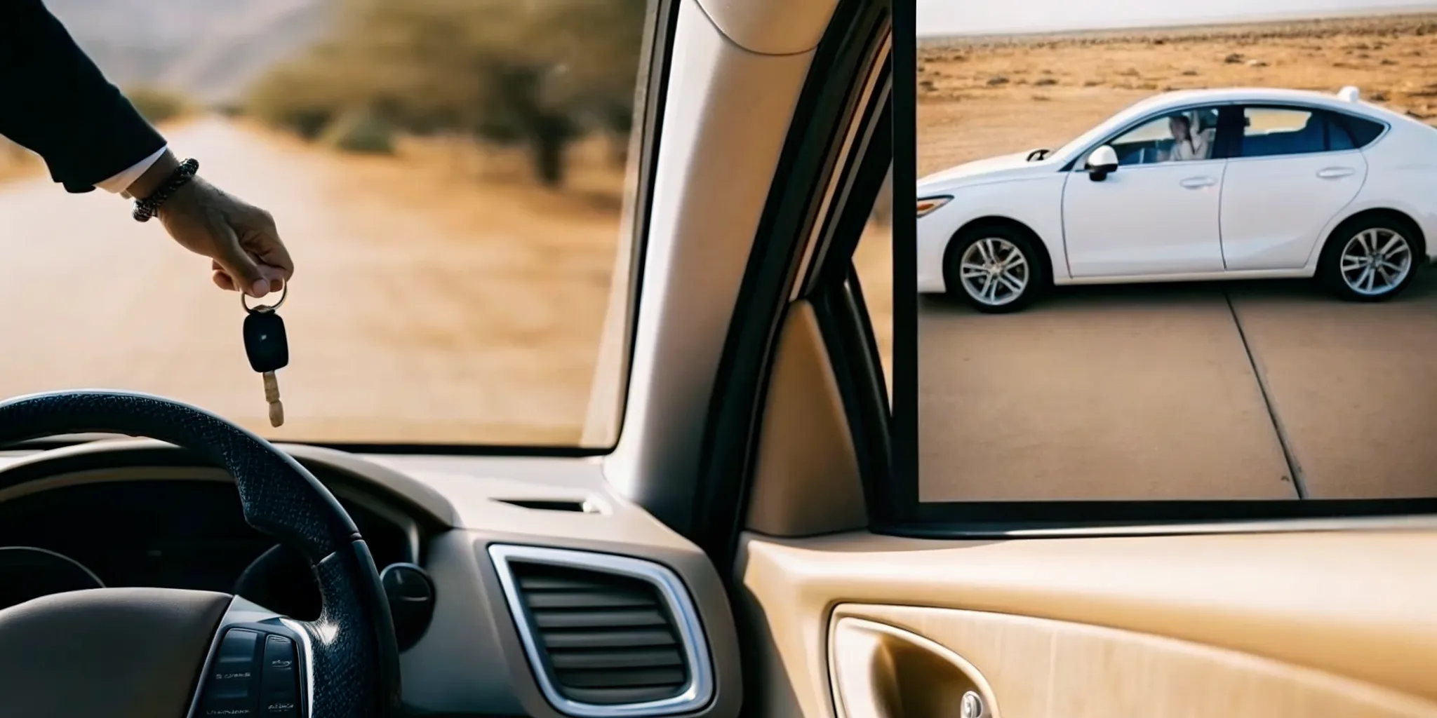 Two Arizona drivers reviewing how to share a car with an ignition interlock device