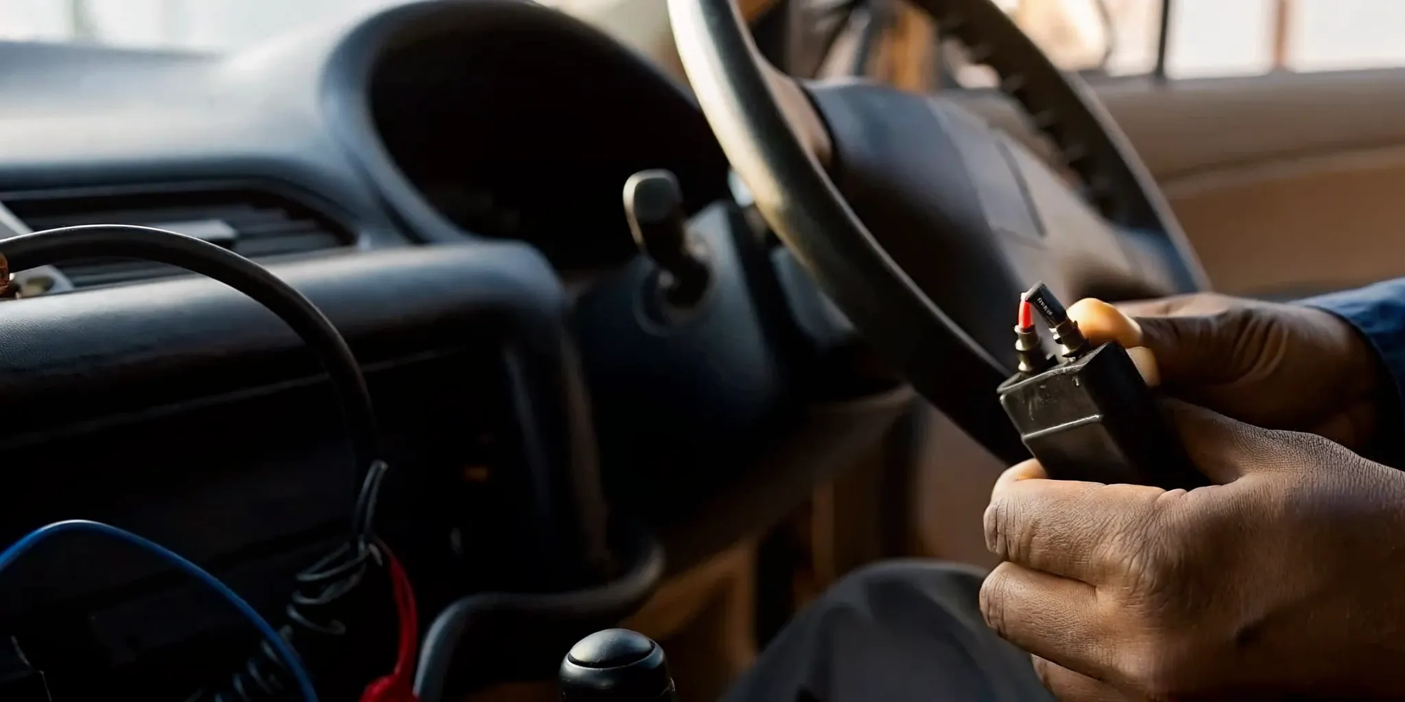 Battery testing during car repair with ignition interlock device