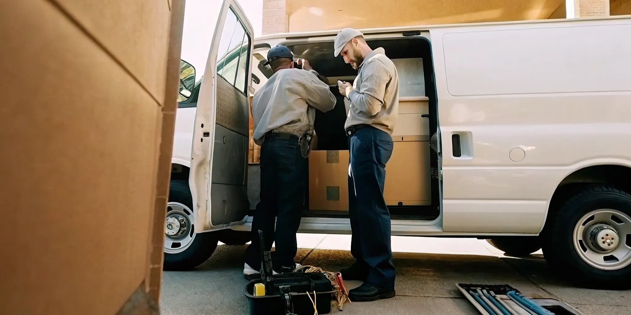 Ignition interlock device installation in a work vehicle