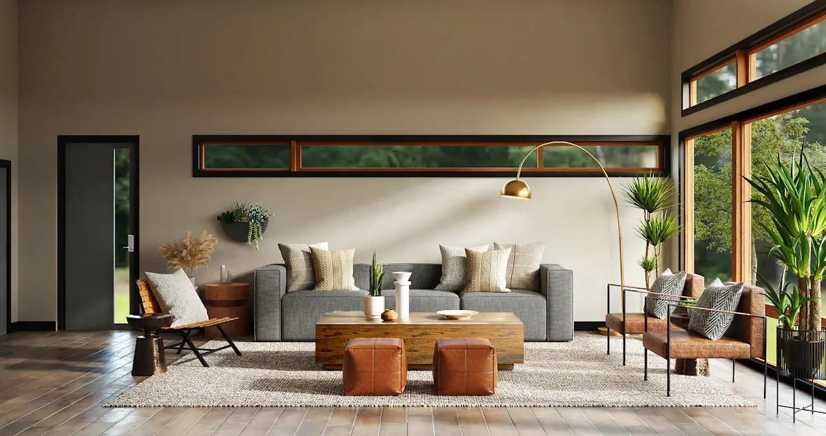 Contemporary NYC interior design featuring modern furnishings and architectural details
