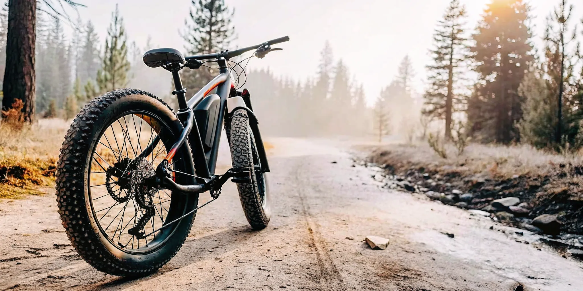 Fat tire electric bike riding on a Central Oregon trail