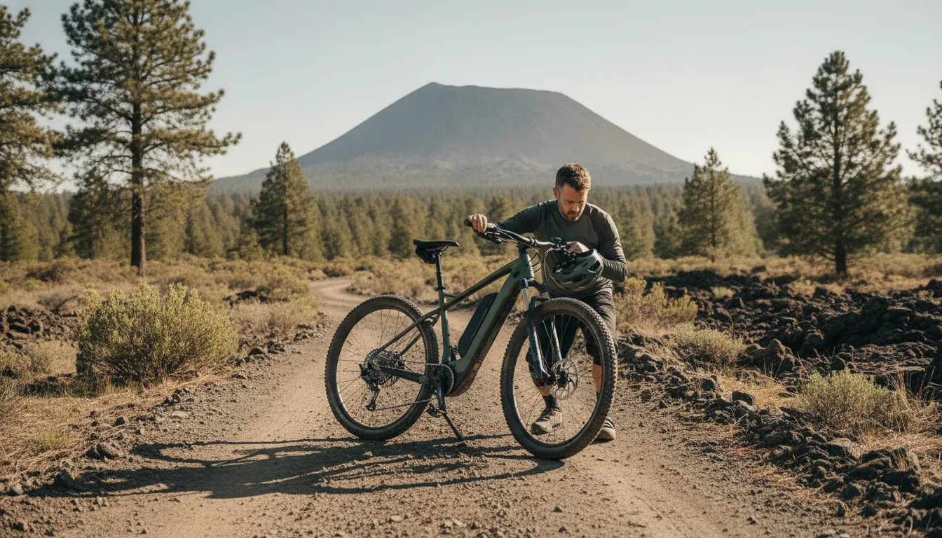 Off road ebike vs mountain bike handling comparison on a Central Oregon trail