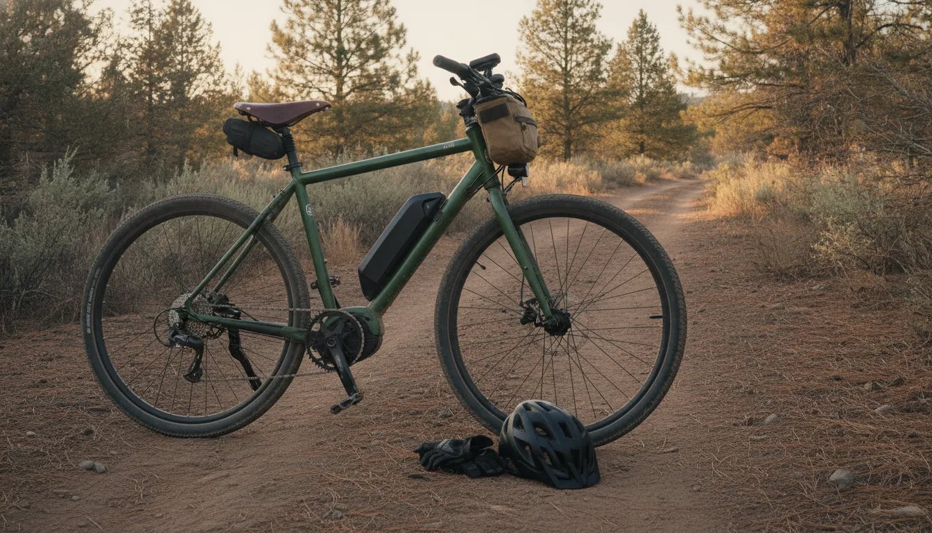 Torque-sensing electric bicycle on a Central Oregon trail for ownership planning