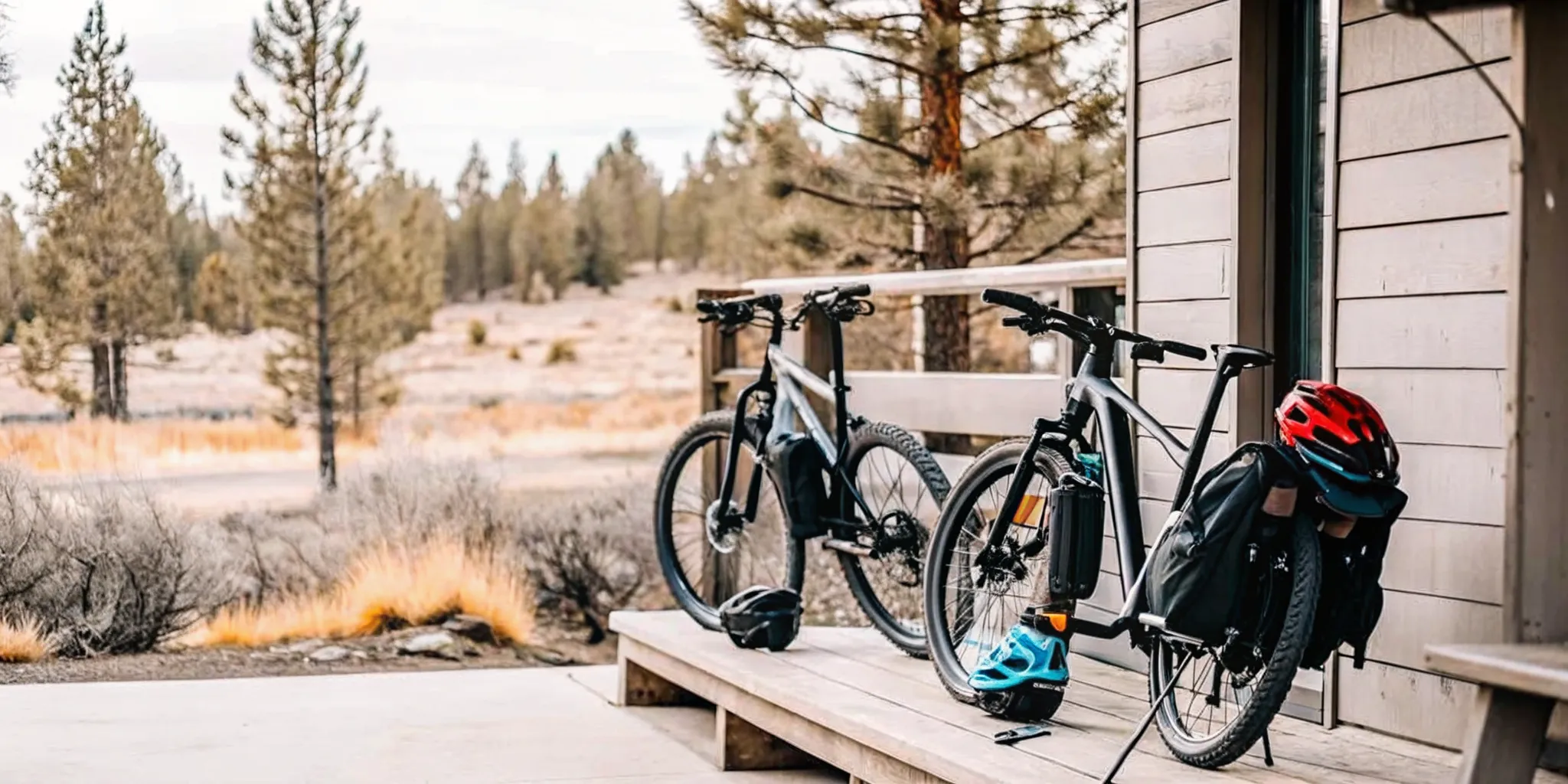 Electric bikes prepared for a legal Central Oregon trail ride