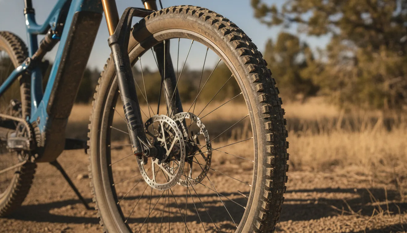 High-power electric bike brake and suspension inspection