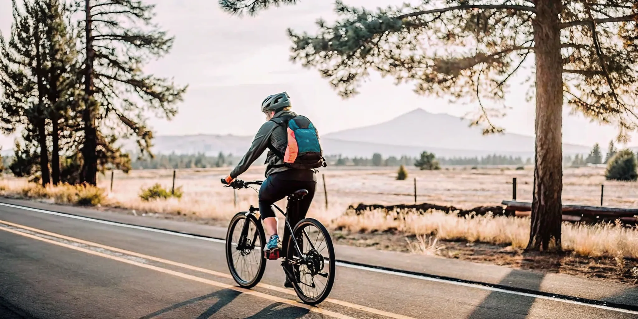 Rider commuting on a Segway Myon electric bike on a Bend bike path