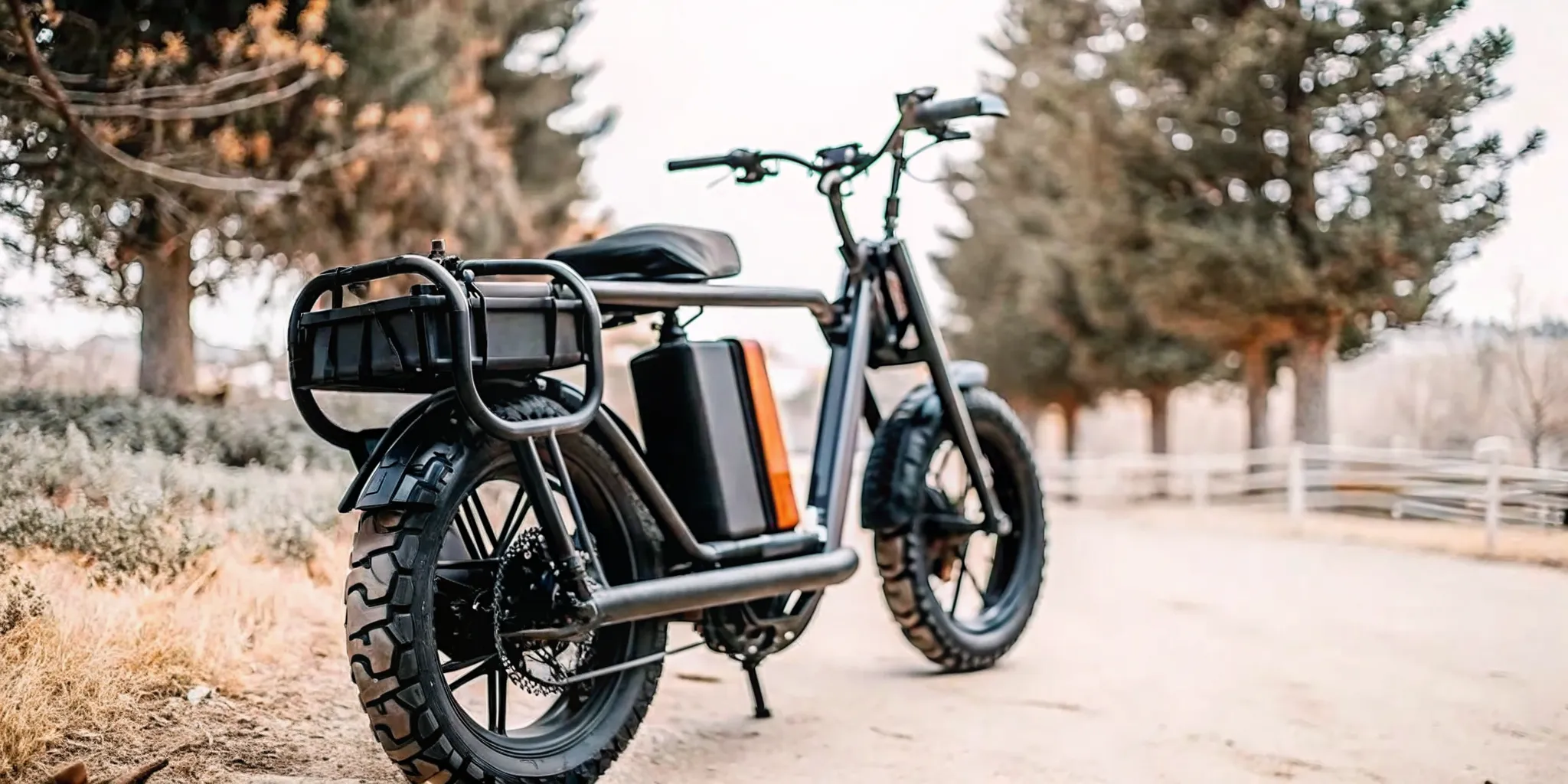 Dual battery pack integrated into the frame of Segway Xyber electric bike for long-range trail rides